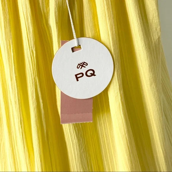 PQ SWIM Ramona Tiered Maxi Dress in CITRINE NWT - Picture 11 of 12